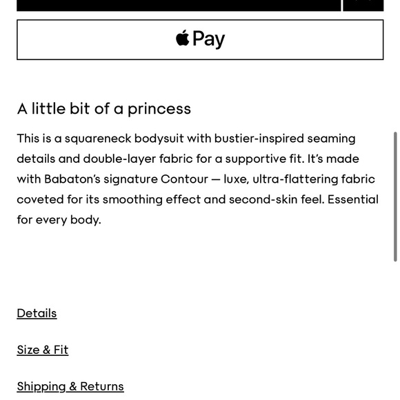 NWT Babaton Aritzia Contour Decibel Bodysuit in black size small - Picture 5 of 7